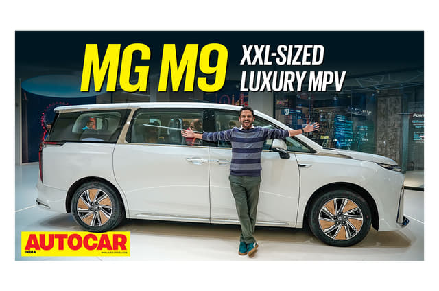 MG M9 electric MPV walkaround video from Auto Expo 2025